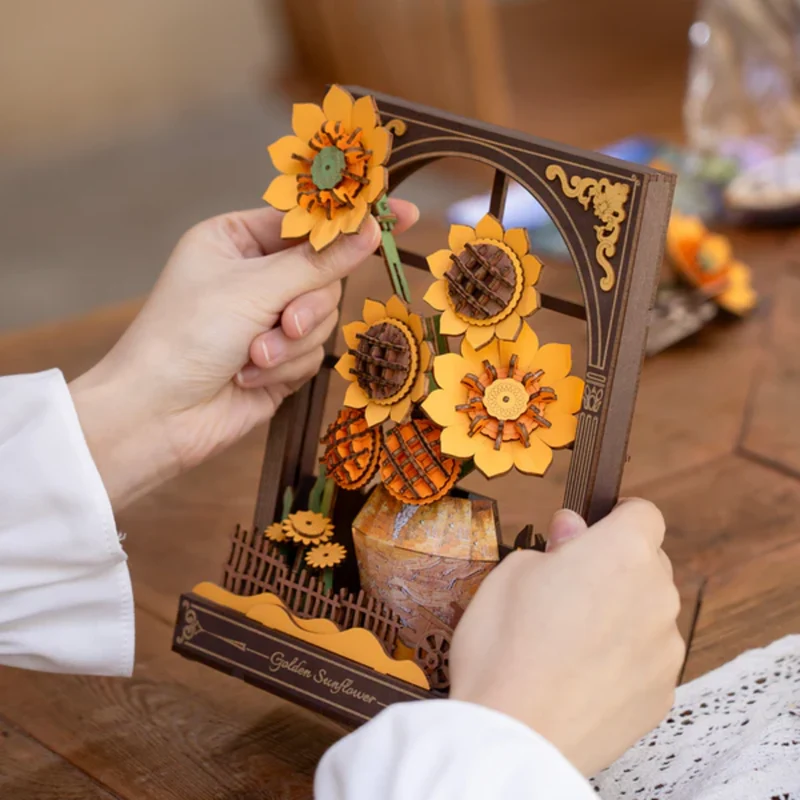 Puzzle 3D - Golden Sunflower