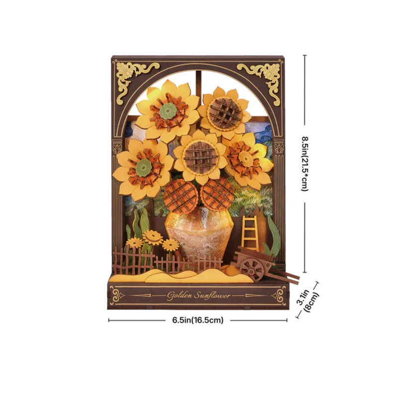Puzzle 3D - Golden Sunflower