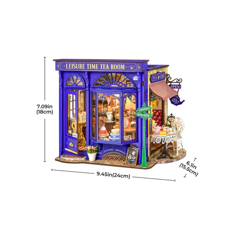 Kit Maison Miniature DIY - Leisure Time Tea Room