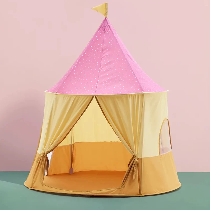 Tente cirque rose enfant pop-up – cabane cosy dès 2 ans