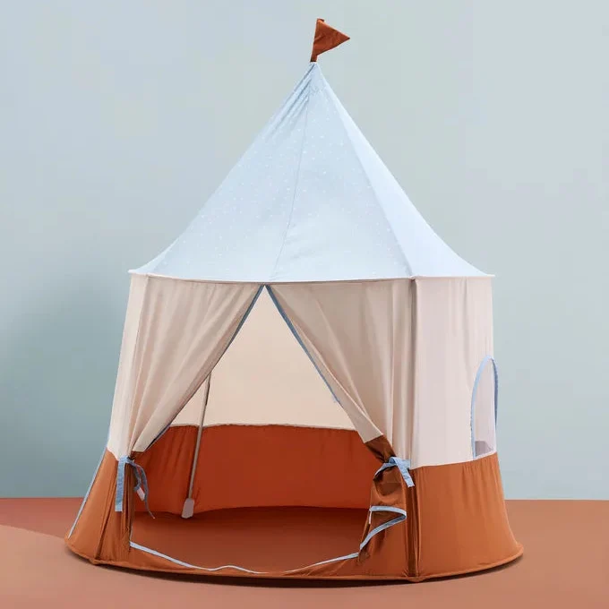 Tente cirque bleue enfant pop-up – cabane cosy dès 2 ans