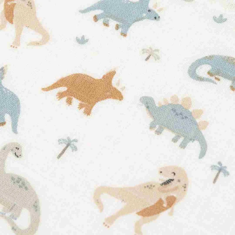 1 Lange Gaze de Coton Small 70x70cm - Roarsome - Dinosaures