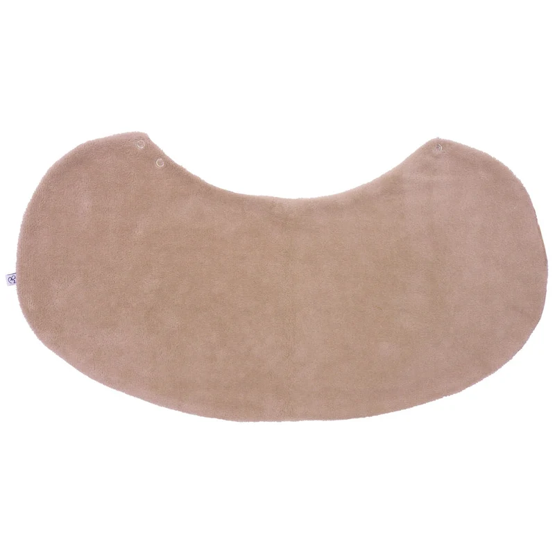 Bavoir 2 en 1 bi-matière poncho / épaule – Clairière mocha