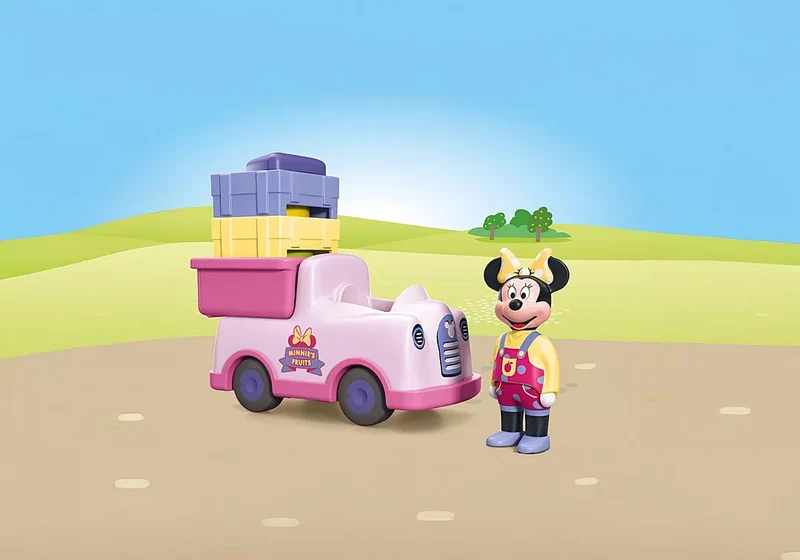 Minnie Playmobil Junior – voiturette à fruits jouet bébé dès 1 an