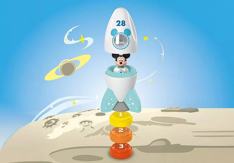 Mickey astronaute Playmobil Junior – fusée jouet bébé dès 1 an