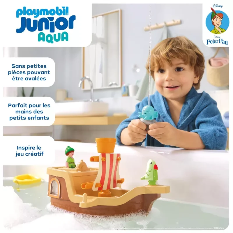 Bateau pirate Peter Pan Playmobil Junior – jouet bébé dès 1 an