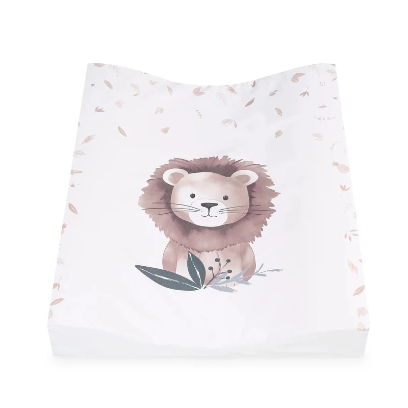 Matelas à langer bébé 50x65 cm – bords vagues sécurisés Lion Leo