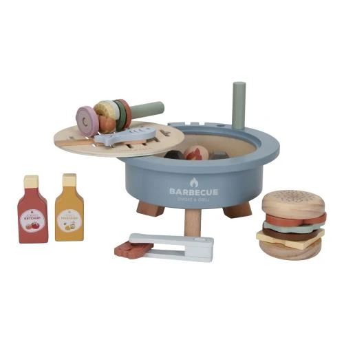 Ensemble de jouets barbecue en bois