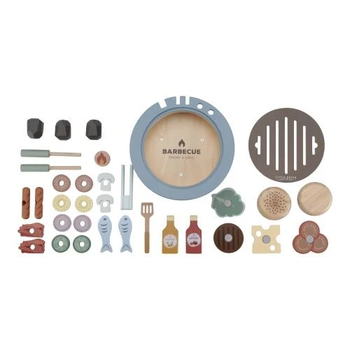 Ensemble de jouets barbecue en bois