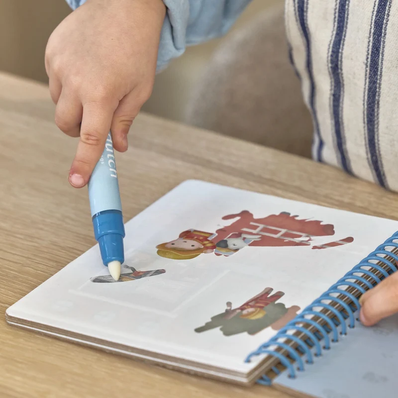 Cahier de coloriage à l'eau Jim Véhicules