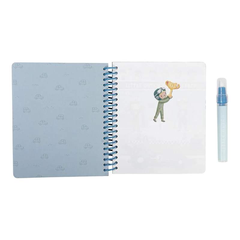 Cahier de coloriage à l'eau Jim Véhicules