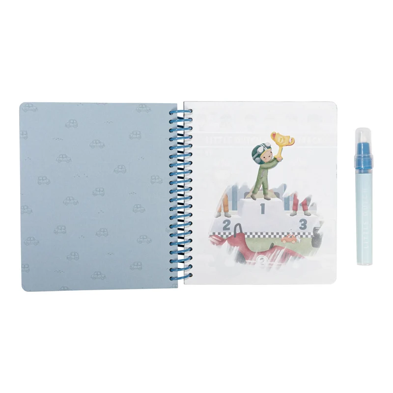 Cahier de coloriage à l'eau Jim Véhicules