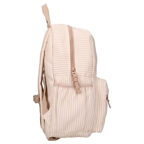 Sac à dos enfant Nostalgia rayures et avions beige