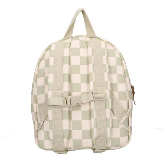 Sac à dos enfant Nostalgia pâquerettes beige et vert