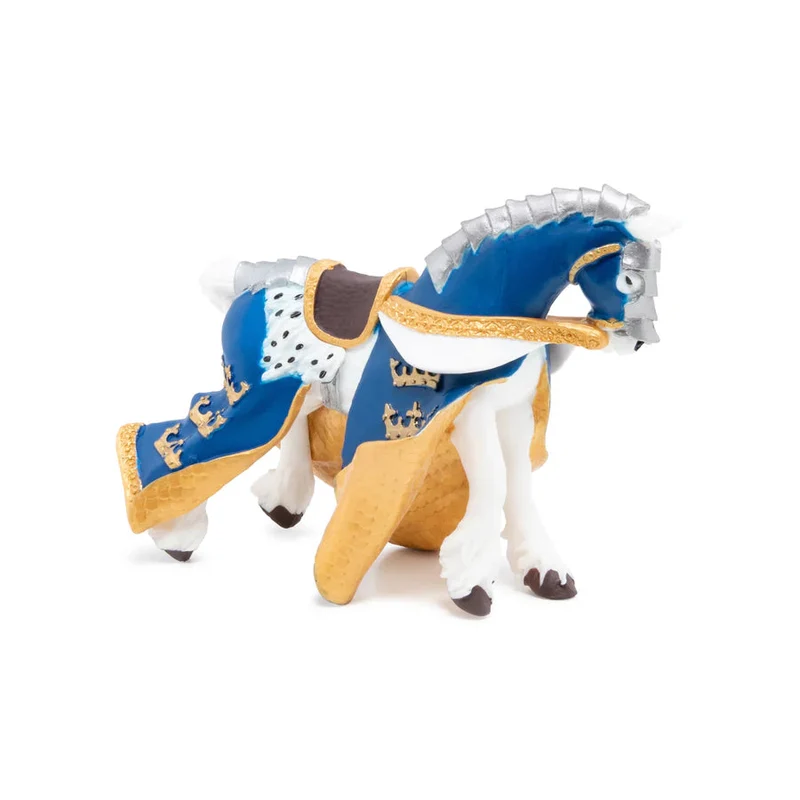 Figurine Cheval du Roi Arthur bleu – jouet enfant dès 3 ans