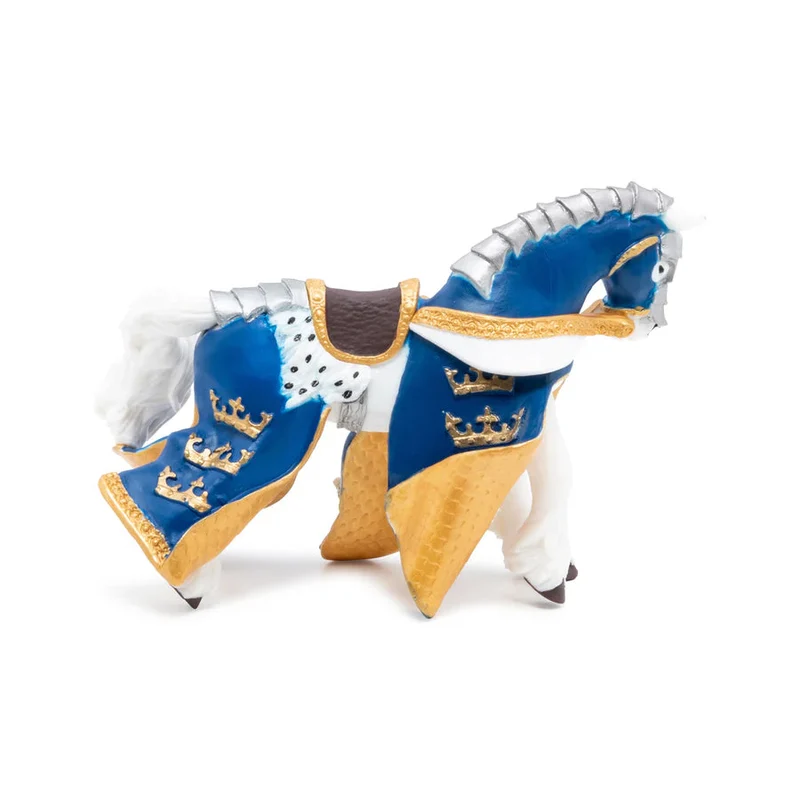 Figurine Cheval du Roi Arthur bleu – jouet enfant dès 3 ans