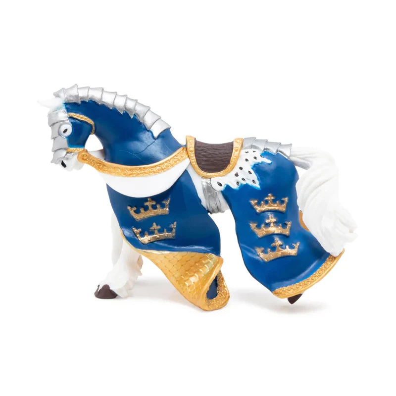Figurine Cheval du Roi Arthur bleu – jouet enfant dès 3 ans