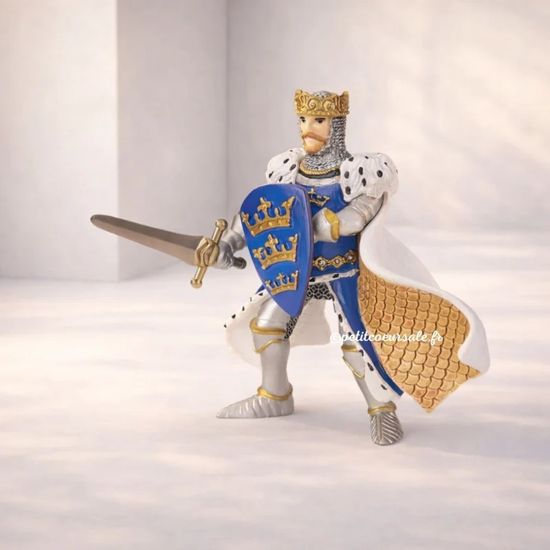 Figurine Roi Arthur bleu – jouet enfant dès 3 ans