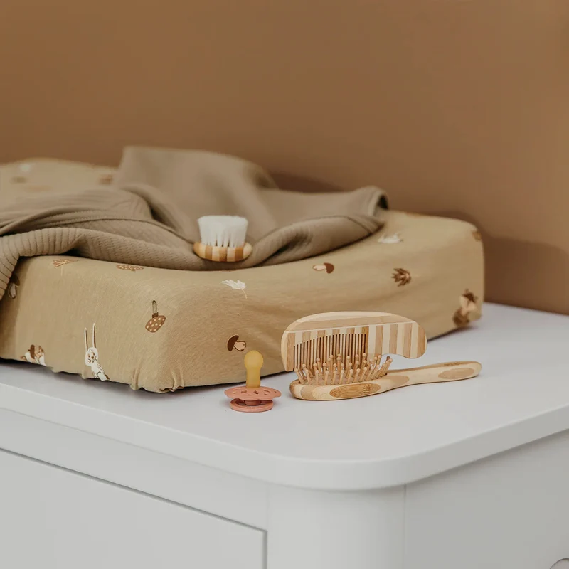 Housse matelas à langer bébé coton 50x70 Animaux de la forêt