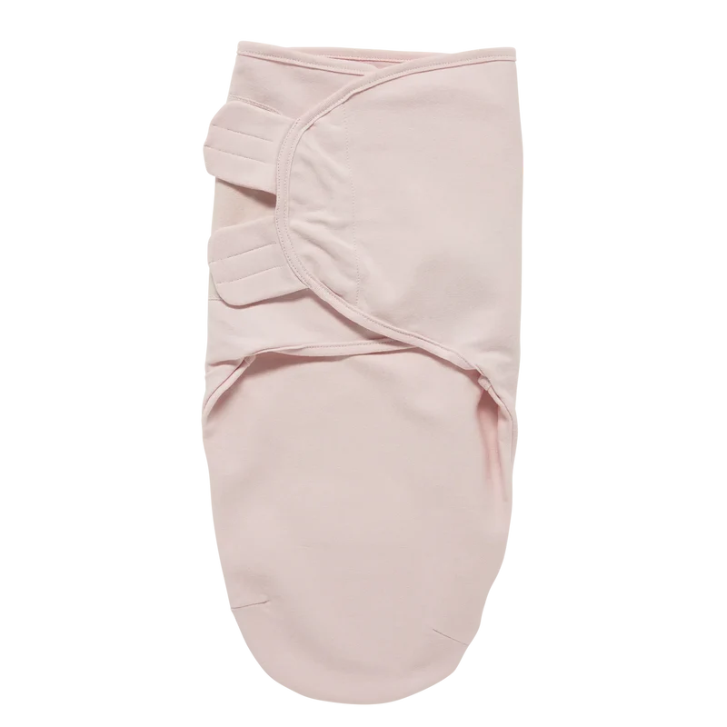 Couverture d’emmaillotage bébé – coton 0-3 mois Rose uni