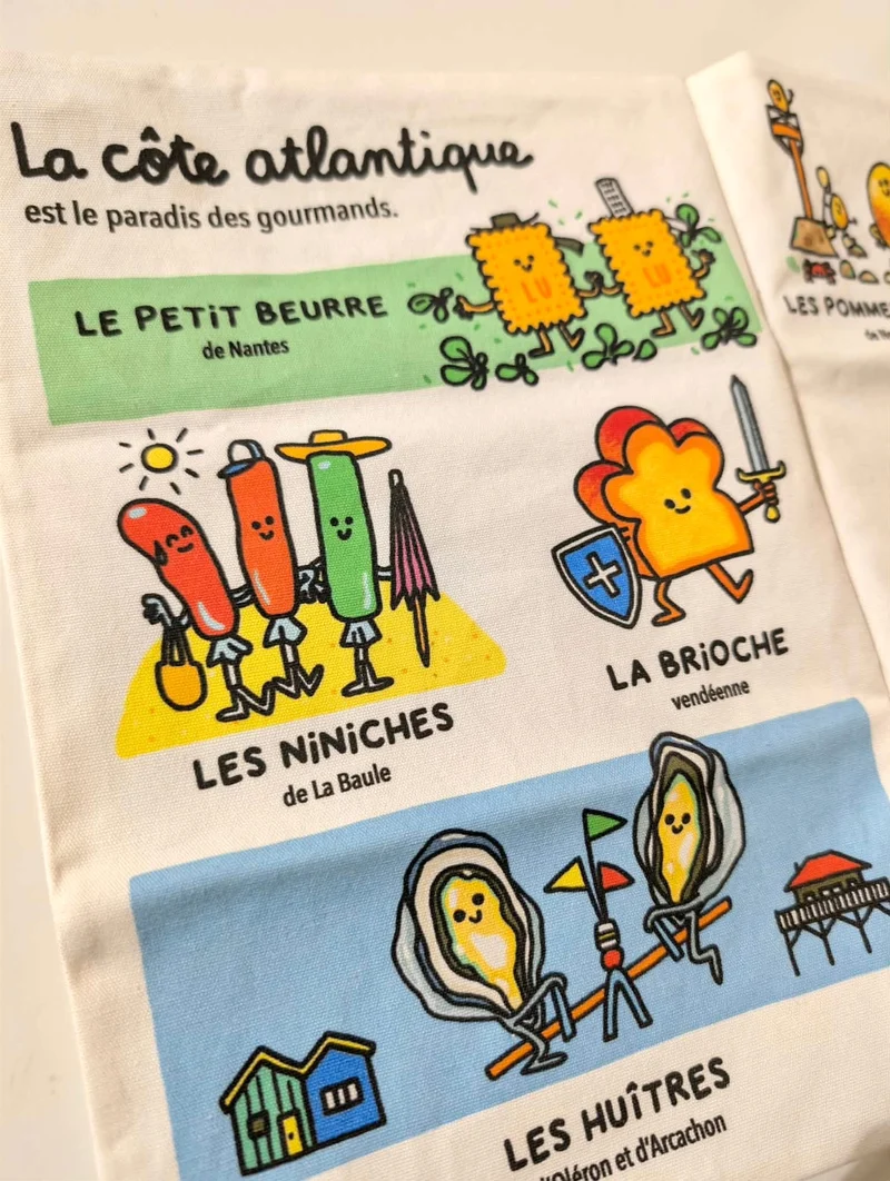 Livre bébé tissu bruissant côte atlantique – livre sensoriel