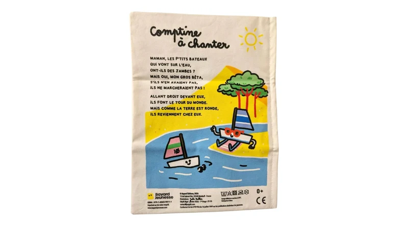 Livre bébé tissu bruissant côte atlantique – livre sensoriel