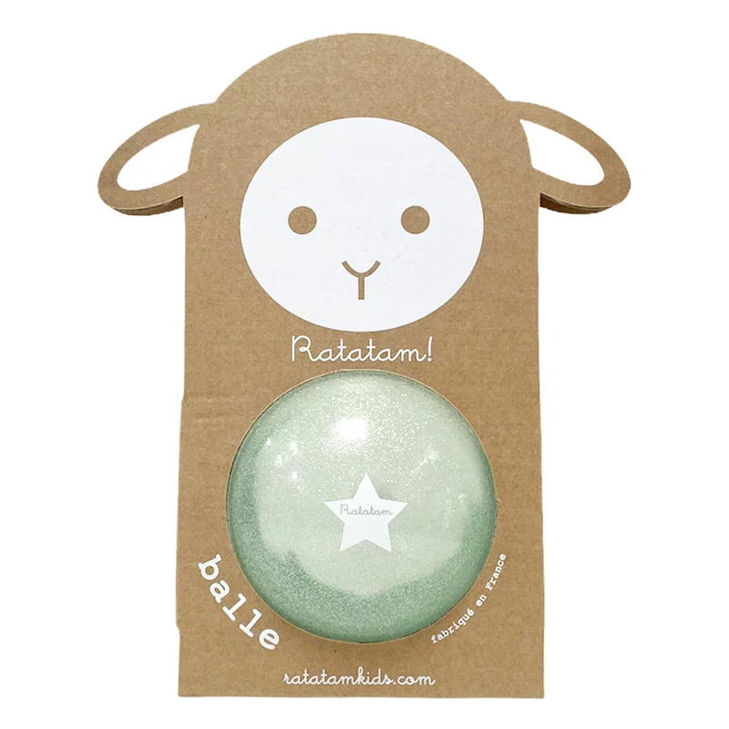 Ballon bébé bleu summer 10 cm – balle enfant légère Made in France