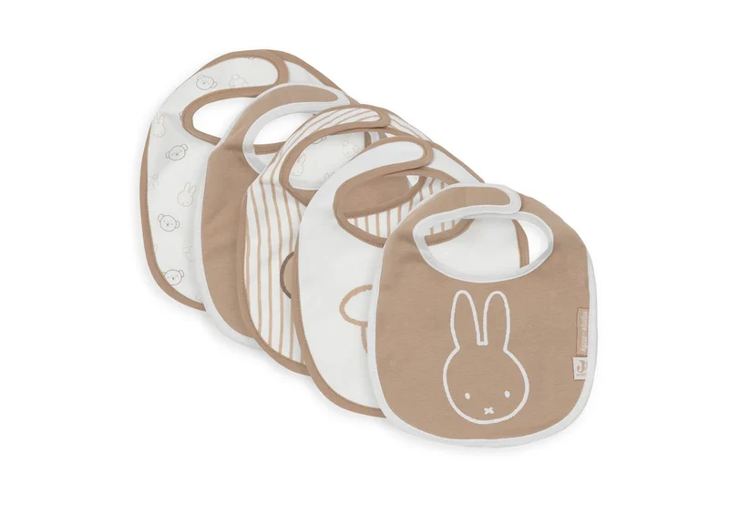 Bavoir Jersey imperméable Miffy Heads - 5 Unités