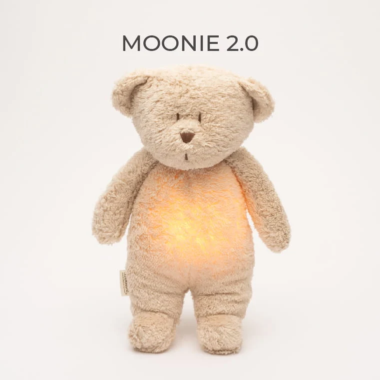 Ourson apaisant Moonie sable en coton bio