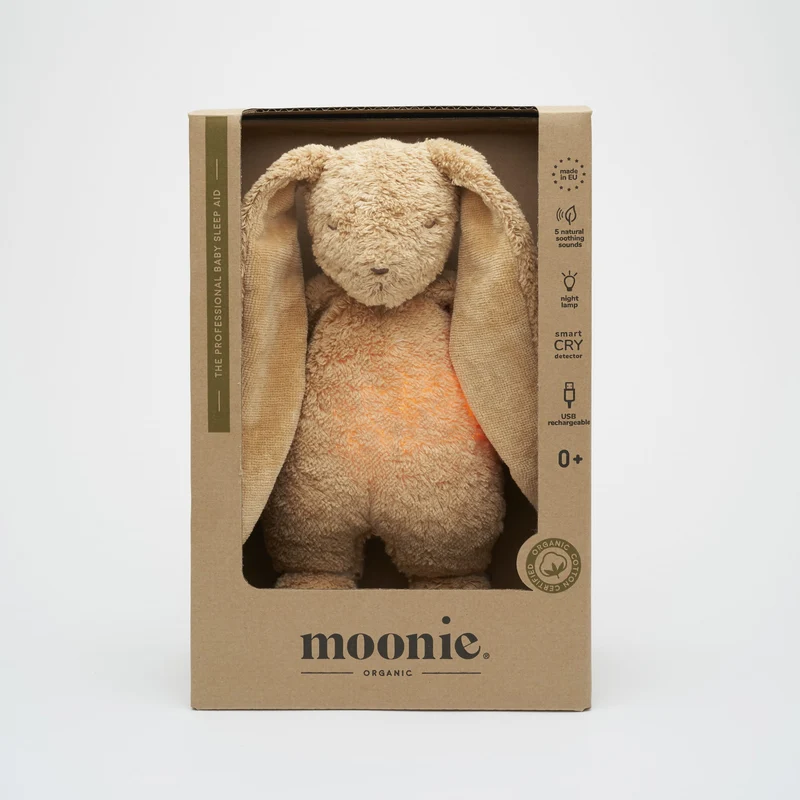 Lapin apaisant Moonie cappuccino en coton bio