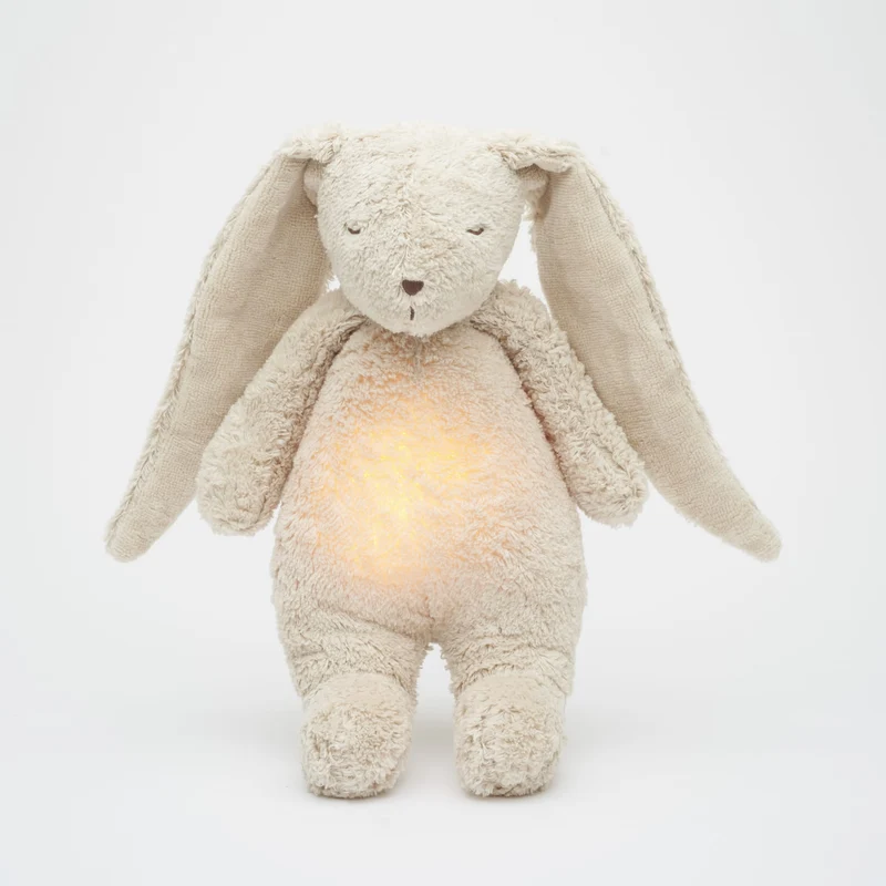 Lapin apaisant Moonie sable en coton bio