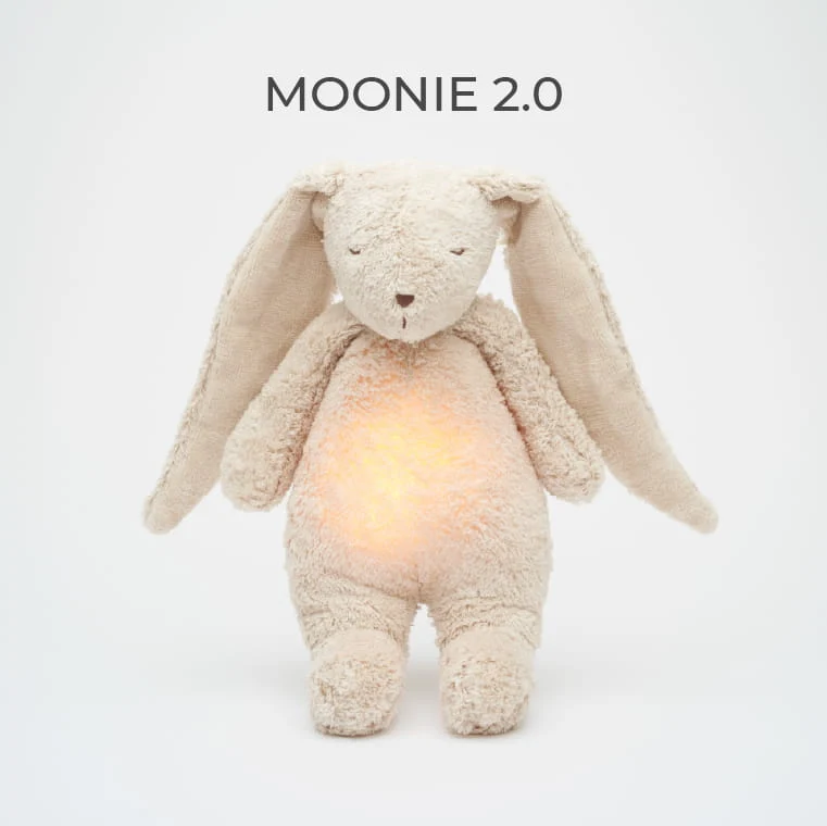Lapin apaisant Moonie sable en coton bio