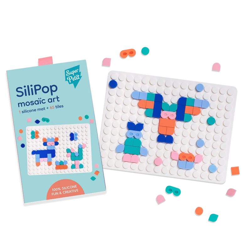 Silipop blanc, jeu de mosaïques à clipser
