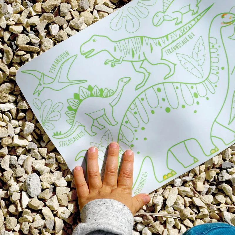 Mini set de coloriage réversible Dino