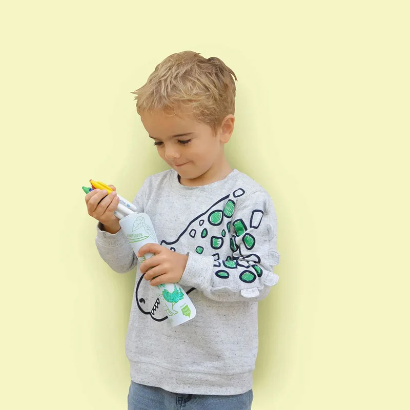 Mini set de coloriage réversible Dino