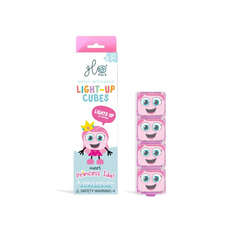Cubes lumineux de bain - Princesse Ida - Rose