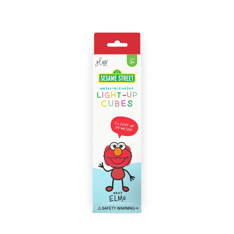 Cubes lumineux de bain Sesame Street - Elmo - Rouge