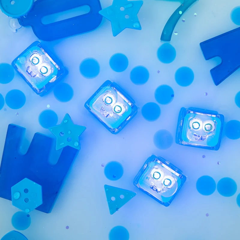 Cubes lumineux de bain - Blair - Bleu