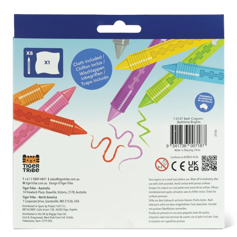 Crayons de bain - Set de 8