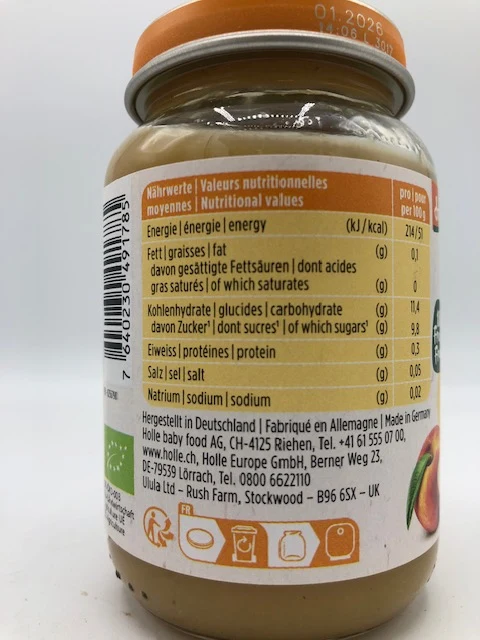 pomme pêche, 190g, Holle