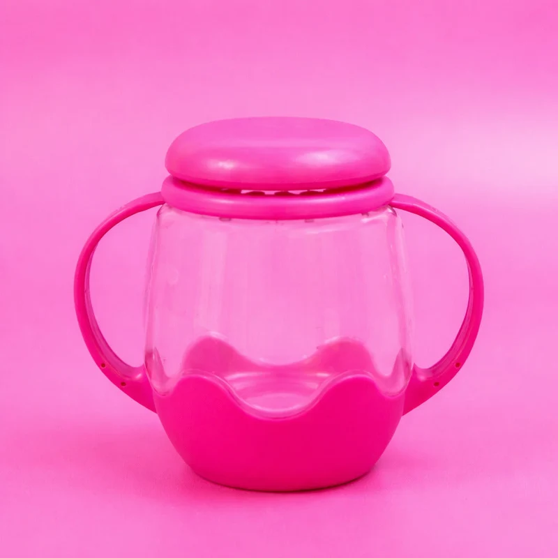 Jarre jouet sensoriel lumineux enfant – bocal apaisant dès 18 mois rose