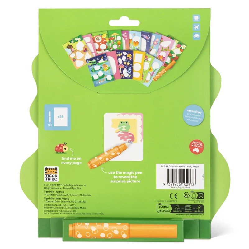 Coloriage magique enfant fées – carnet sans tache 2 ans