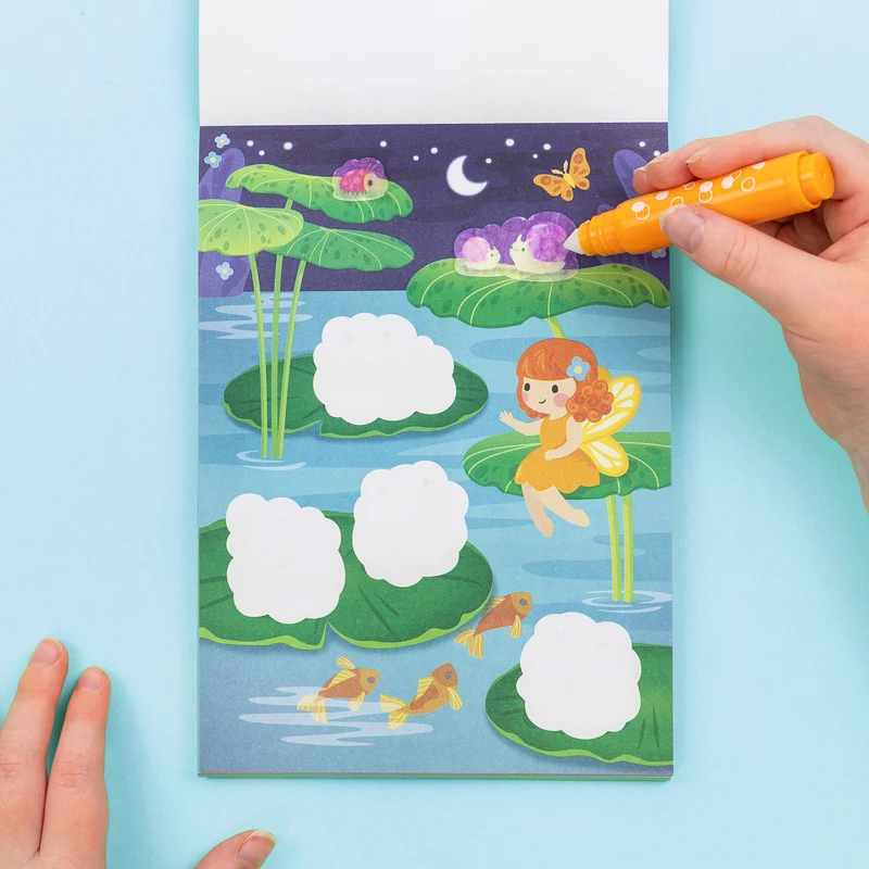 Coloriage magique enfant fées – carnet sans tache 2 ans