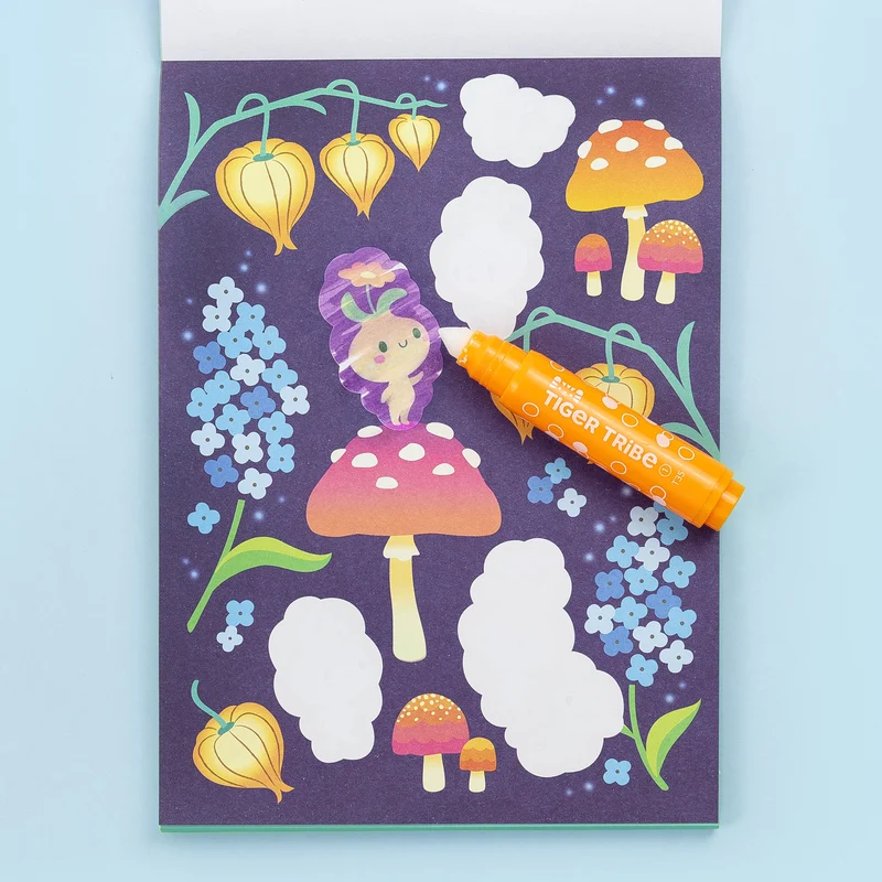 Coloriage magique enfant fées – carnet sans tache 2 ans
