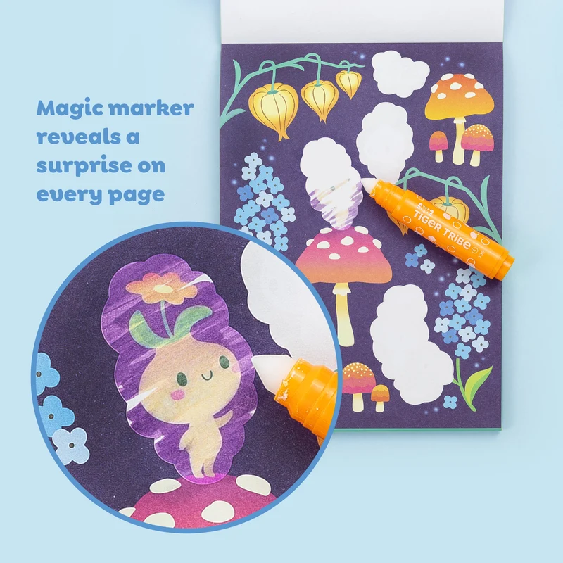 Coloriage magique enfant fées – carnet sans tache 2 ans