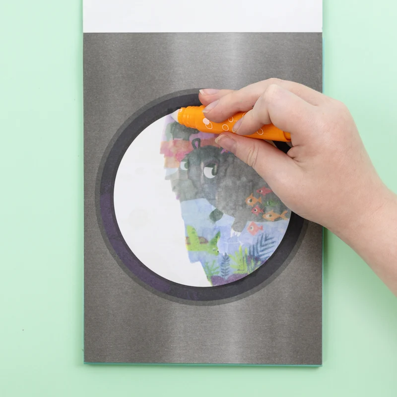 Coloriage magique enfant zoo – carnet coloriage sans tache 2 ans