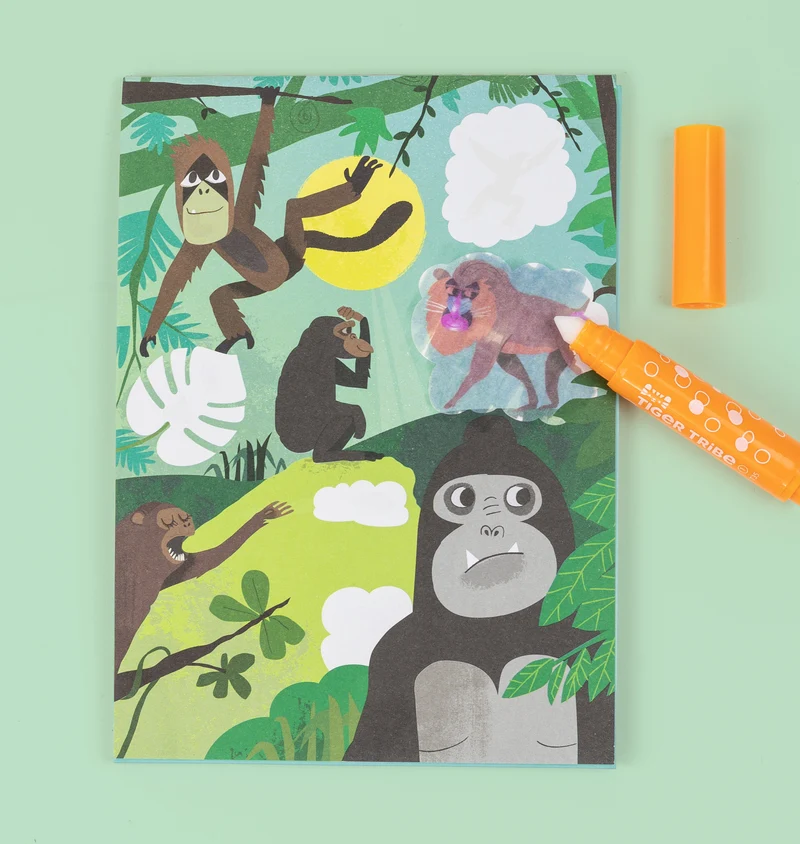 Coloriage magique enfant zoo – carnet coloriage sans tache 2 ans