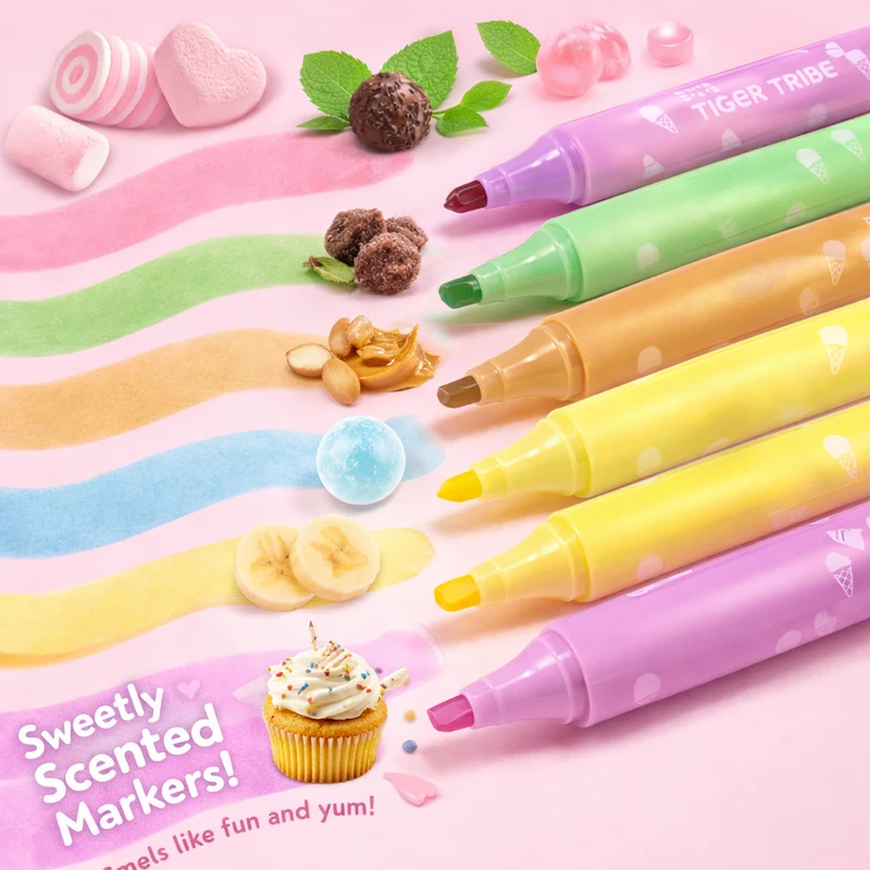 Feutres parfumés enfant – marqueurs coloriage 3 ans