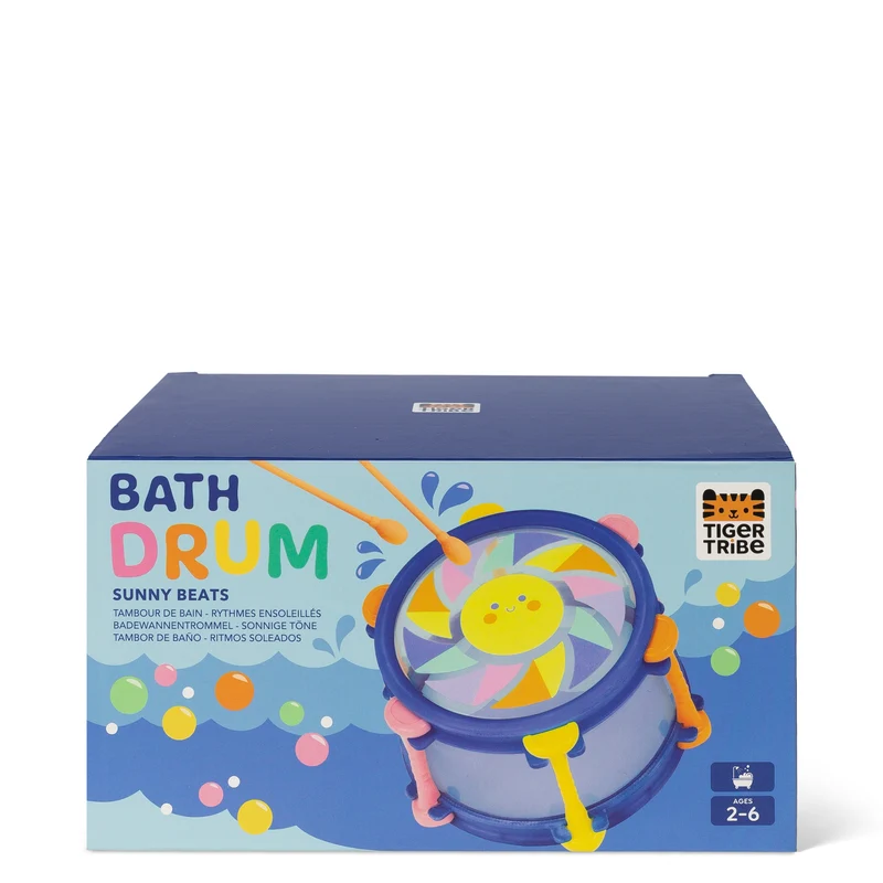 Jouet de bain bébé tambour – jouet d’éveil musical 2 ans
