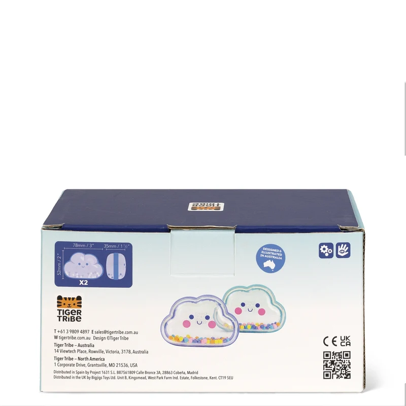 Jouet de bain bébé hochet nuage – jouet d’éveil sensoriel